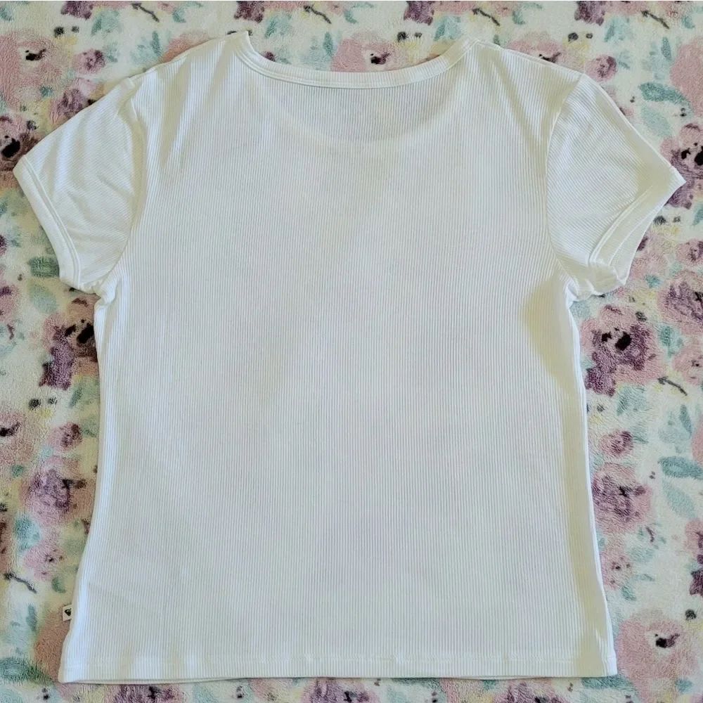 Roxy Frozen❄️ Day Ribbed Tee👕 - NWT - Picture 2 of 13